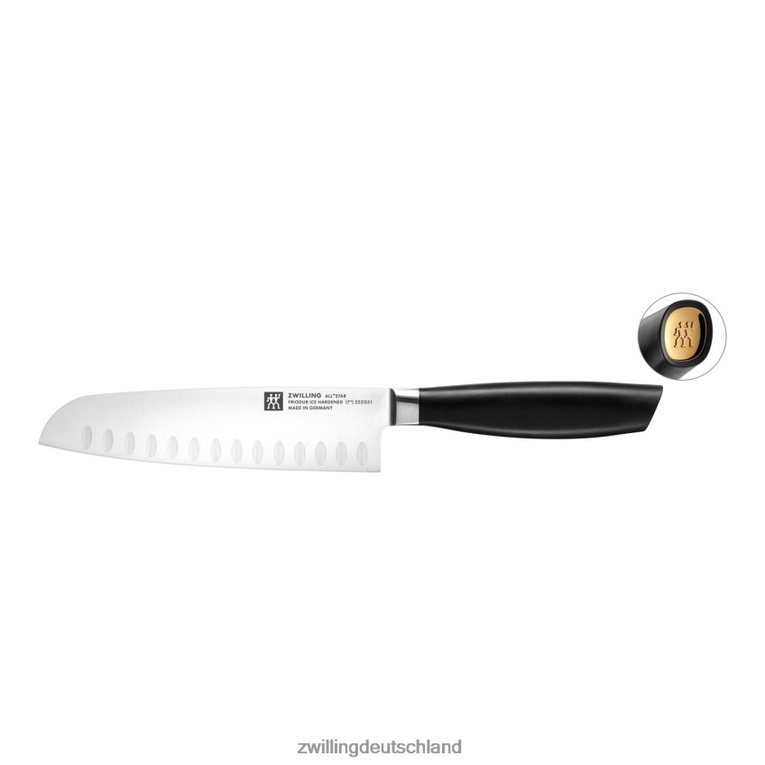 Besteck Zwilling All * Star 7 Zoll, Santoku, Gold 484N62314 - Zwilling Topfset