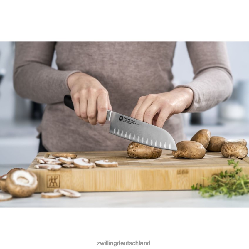 Besteck Zwilling All * Star 7 Zoll, Santoku, Schwarz matt 484N62313 - Zwilling Deutschland