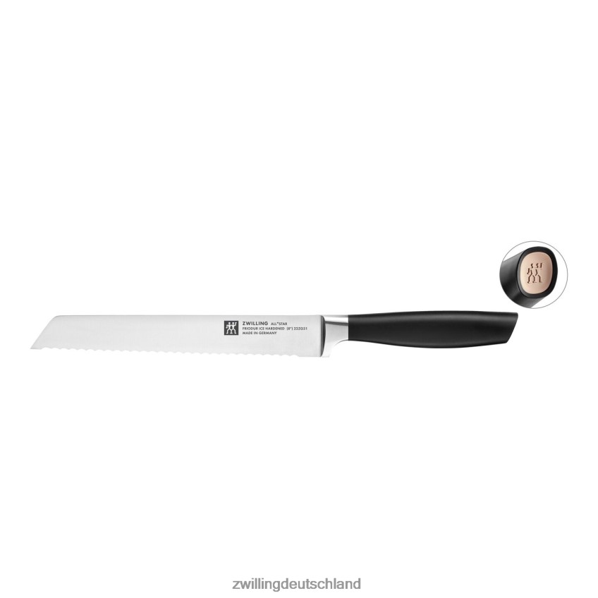 Besteck Zwilling all * star 8-Zoll, Brotmesser, Roségold 484N62343 - Zwilling Deutschland