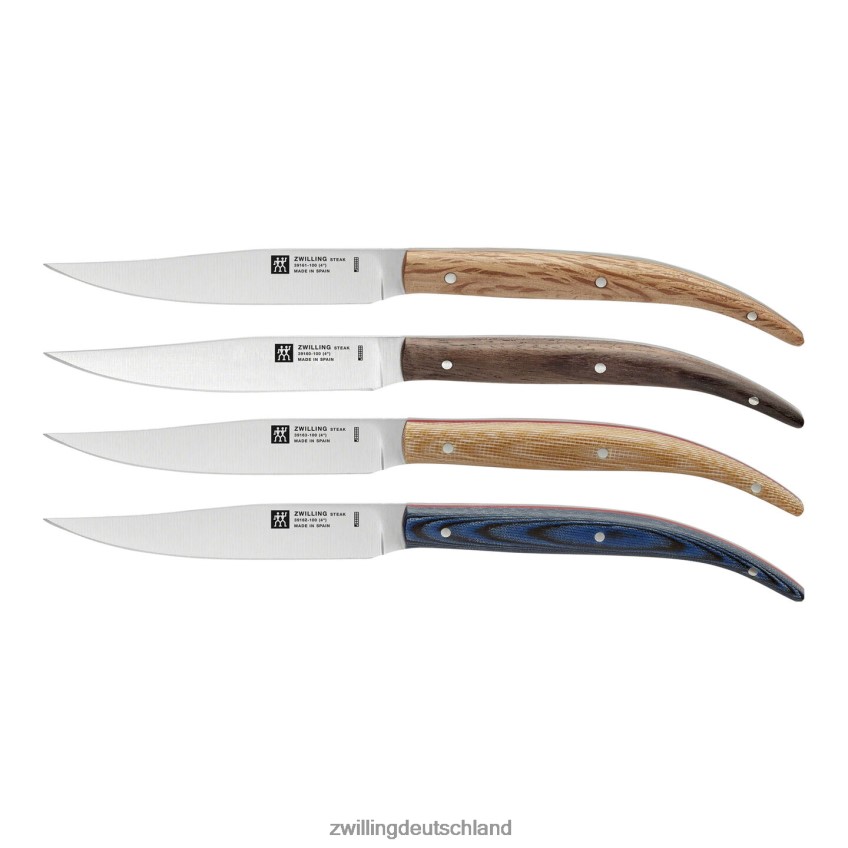 Besteck Zwilling Steak-Sets, 4-teilig, Toro-Steakmesser-Set in Buchenholz-Präsentationsbox 484N62178 - Zwilling Deutschland