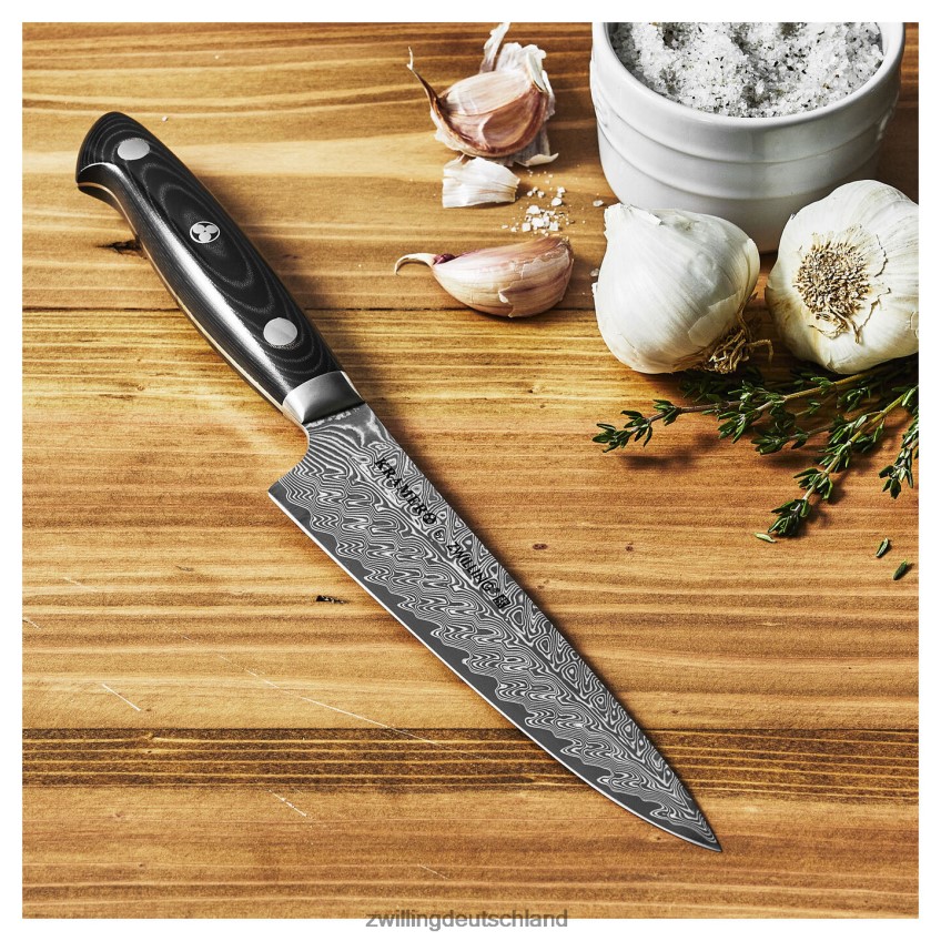 Besteck Zwilling Kramer – Euroline Damascus Collection 5,5-Zoll-Vorbereitungsmesser, feine Schneide 484N62252 - Zwilling Besteck