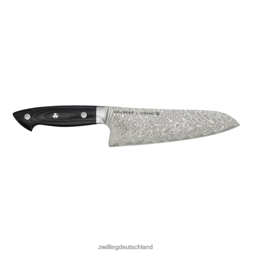 Besteck Zwilling Kramer – Euroline Stainless Damascus Collection 7-Zoll-Santokumesser mit feiner Schneide 484N62129 - Zwilling Besteck