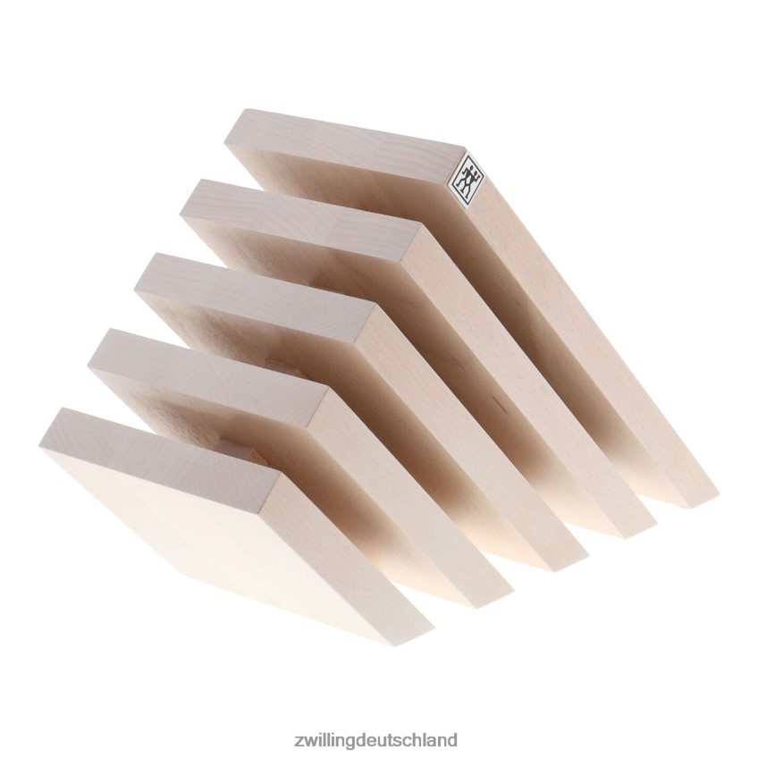 Besteck Zwilling Aufbewahrung Buchenholz, Buchenholz, schräger italienischer Magnetblock – weiß gebeizt 484N62207 - Zwilling Besteck