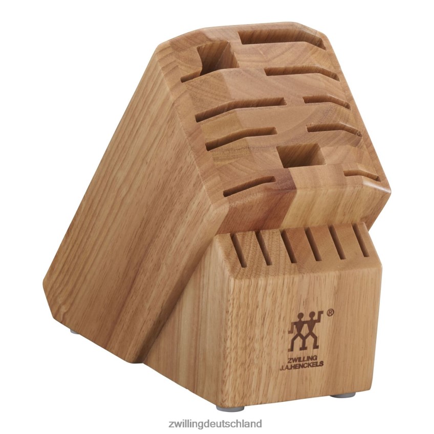 Besteck Zwilling Aufbewahrung Gummibaumholz, Gummibaumholz, Profi-Messerblock leer 484N62253 - Zwilling Deutschland