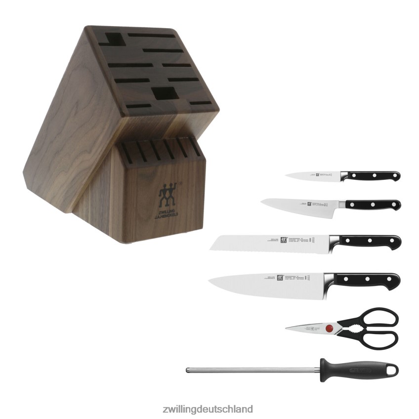 Besteck Zwilling Professional S 7-teiliges Messerblock-Set, Walnuss 484N62114 - Zwilling Besteck