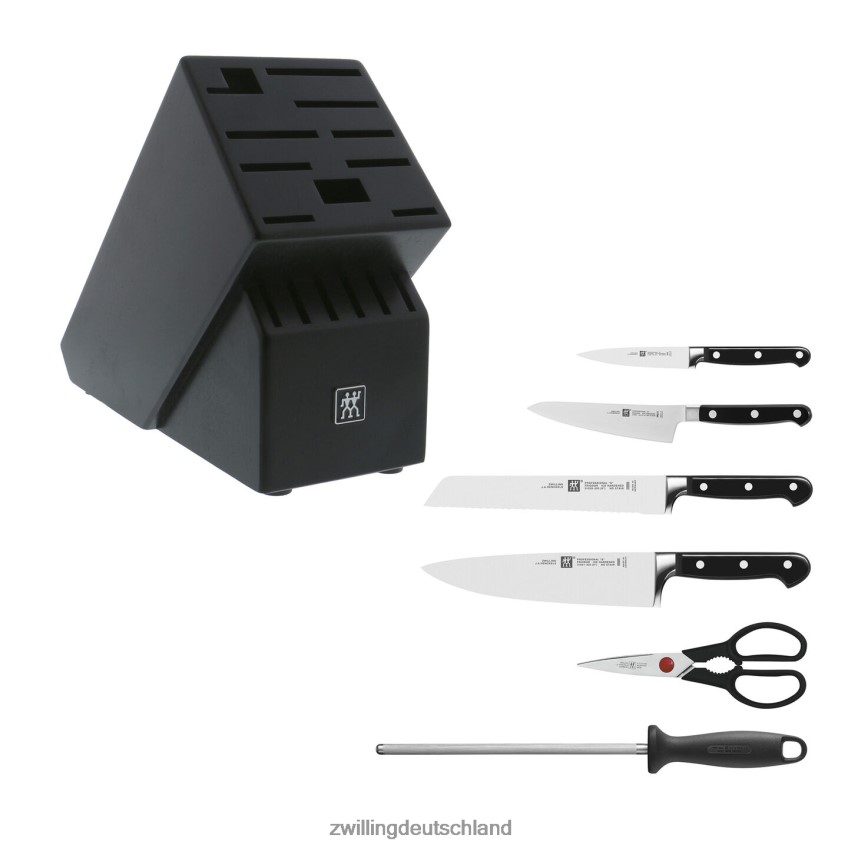 Besteck Zwilling Professional S 7-teiliges Messerblock-Set, schwarz matt 484N62111 - Zwilling Besteck
