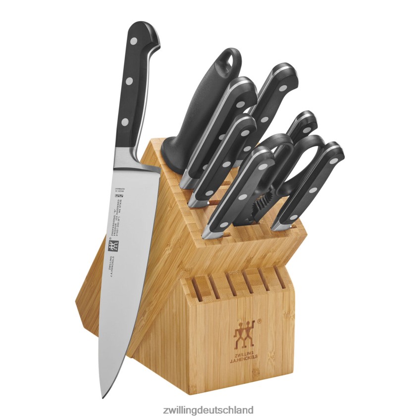 Besteck Zwilling Profi S 10-teilig, Blockset mit Bambusblock, Bambus 484N62303 - Zwilling Besteck