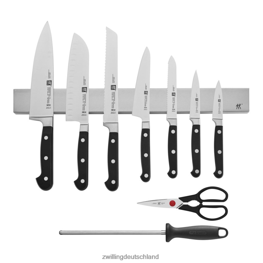 Besteck Zwilling Profi S 10-teilig, Set mit rostfreier Magnetmesserleiste 484N62273 - Zwilling Besteck