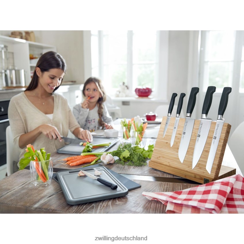 Besteck Zwilling 5,5-Zoll-Santokumesser mit vier Sternen und hohler Schneide 484N62438 - Zwilling Besteck