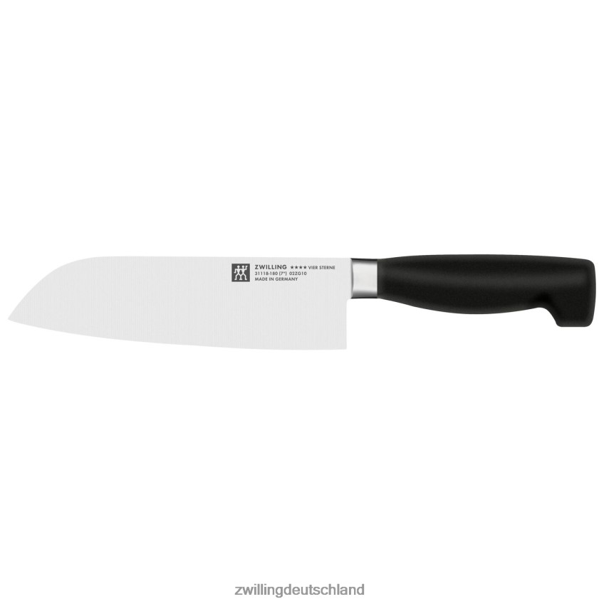 Besteck Zwilling 7-Zoll-Vier-Sterne-Santoku mit feiner Kante 484N62389 - Zwilling Topfset