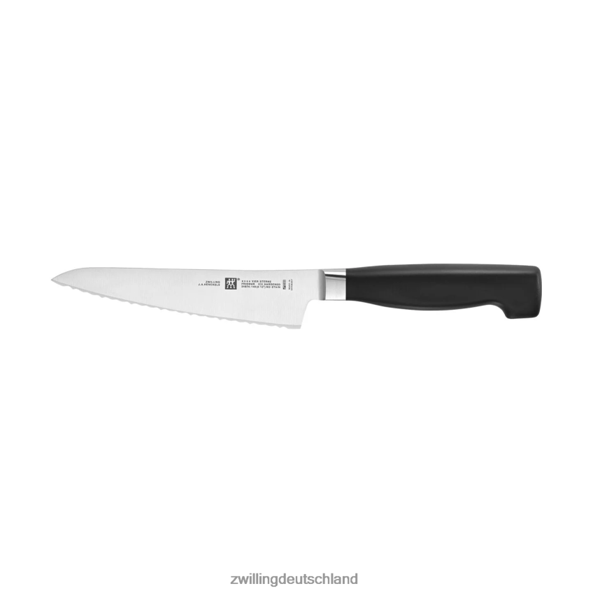 Besteck Zwilling Vier-Sterne-Vorbereitungsmesser, 5,5 Zoll, gezahnte Schneide 484N62418 - Zwilling Deutschland