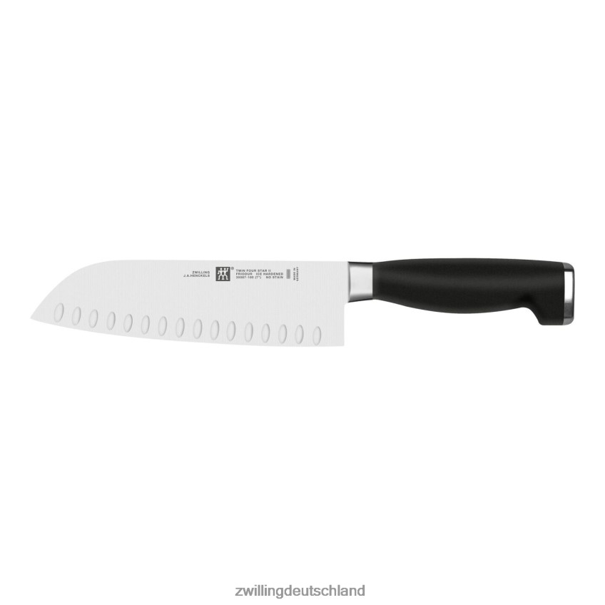 Besteck Zwilling Twin Four Star II 7-Zoll-Santokumesser mit Hohlschliff 484N62403 - Zwilling Deutschland