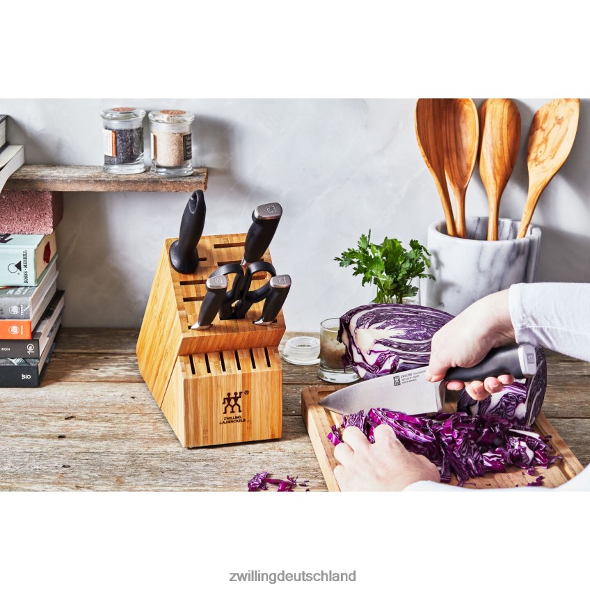 Besteck Zwilling Twin Four Star II 7-teiliges Messerblock-Set 484N62378 - Zwilling Besteck