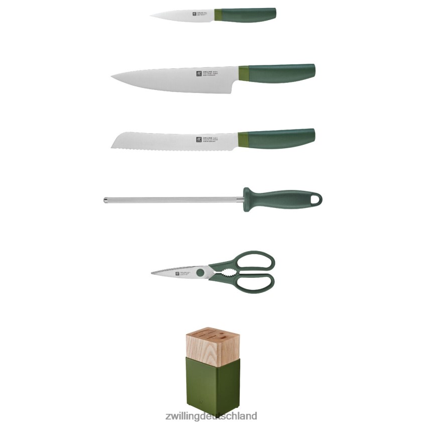 Besteck Zwilling Now S 6-teilig, Z Now S Messerblock-Set, Limettengrün 484N62377 - Zwilling Topfset