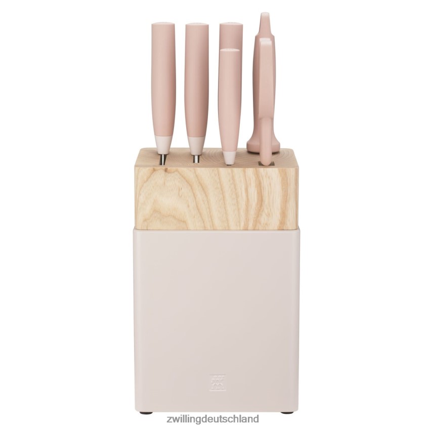 Besteck Zwilling Now's 7-teiliges Messerblock-Set, rosa 484N62118 - Zwilling Deutschland