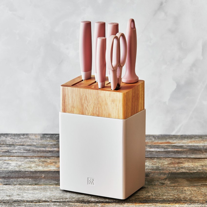 Besteck Zwilling Now\'s 7-teiliges Messerblock-Set, rosa 484N62118 - Zwilling Deutschland