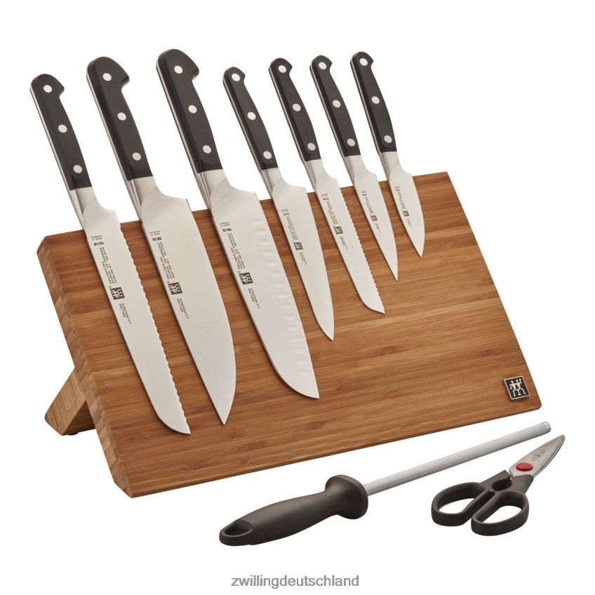 Besteck Zwilling Pro 10-teilig, Set mit magnetischem Bambus-Staffeleiblock 484N62390 - Zwilling Besteck