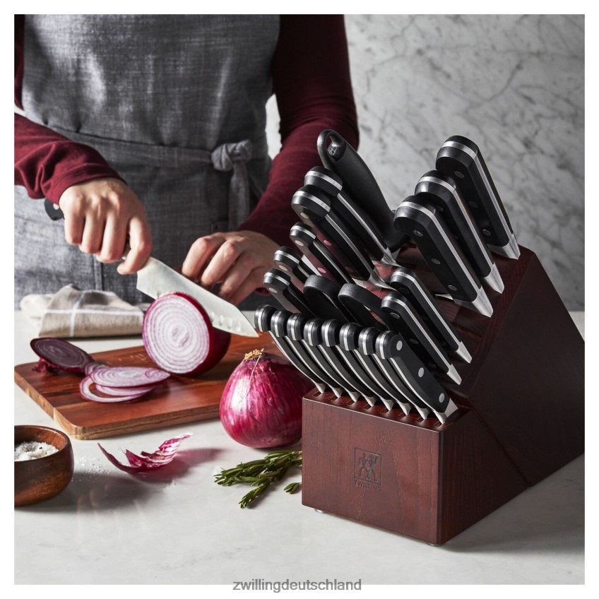 Besteck Zwilling Pro 22-teiliges Messerblock-Set, schwarz matt 484N6220 - Zwilling Topfset