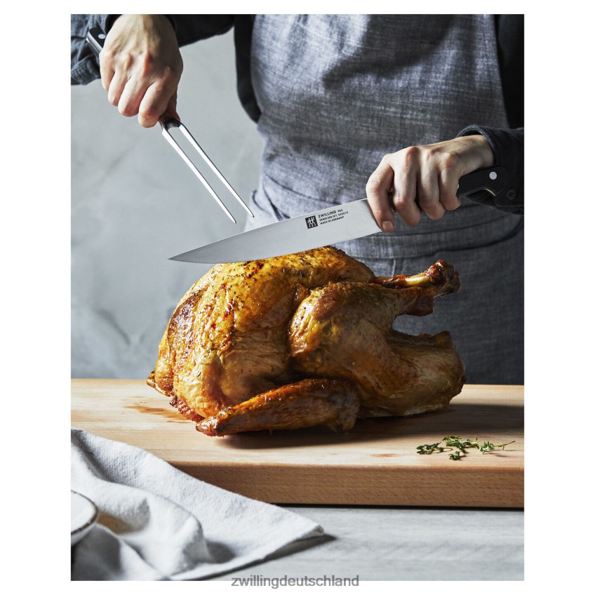 Besteck Zwilling Pro 2-teiliges Tranchiermesser- und Gabelset 484N6277 - Zwilling Topfset