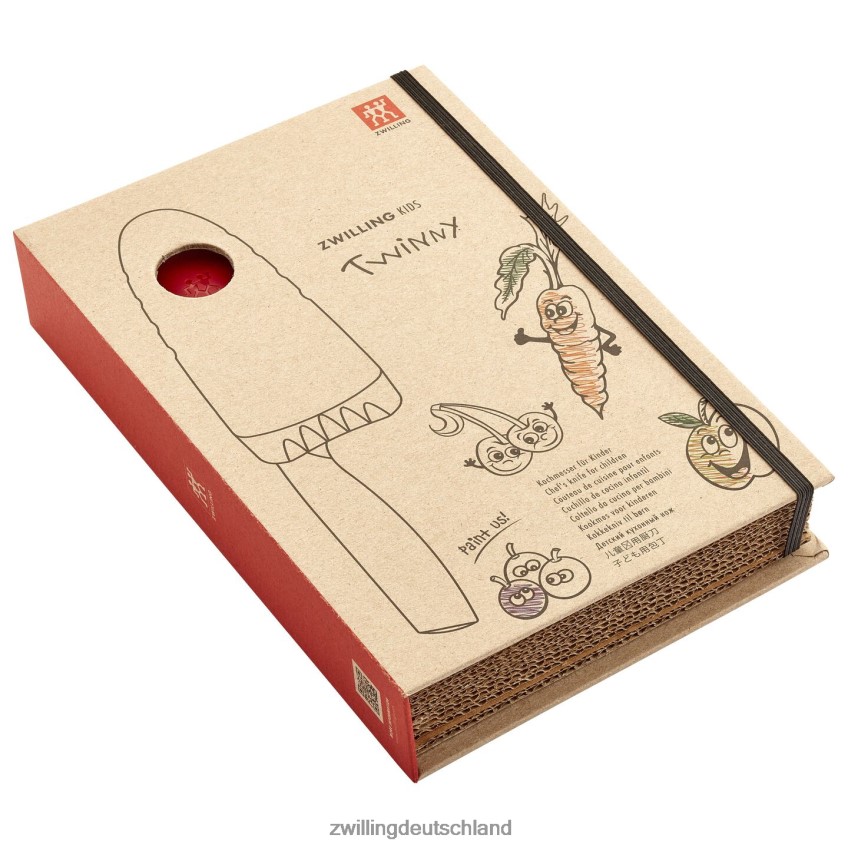 Besteck Zwilling Twinny 4,25 Zoll, Kochmesser, rot 484N6298 - Zwilling Topfset