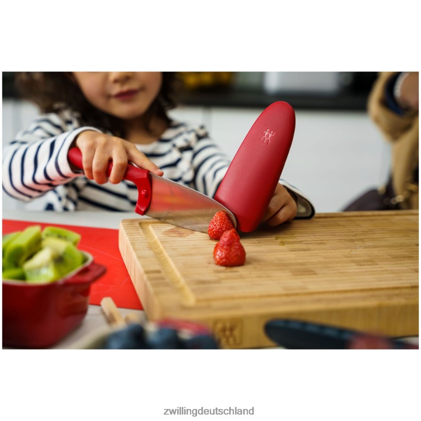 Besteck Zwilling Twinny 4,25 Zoll, Kochmesser, rot 484N6298 - Zwilling Topfset