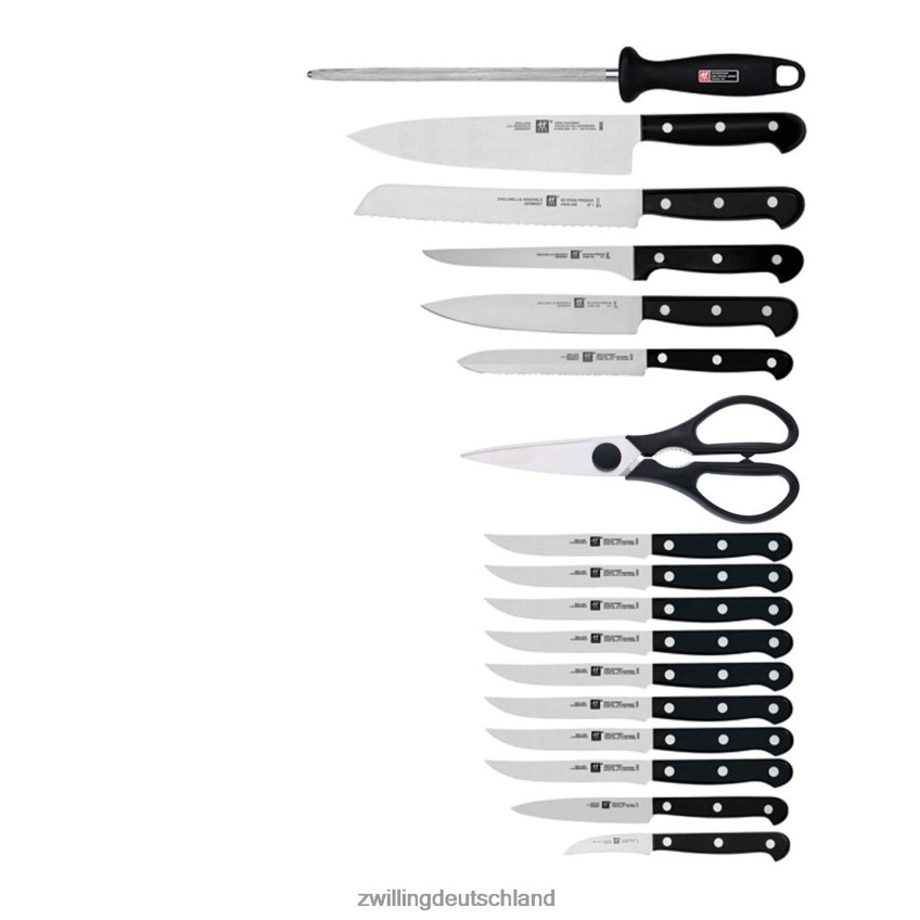 Besteck Zwilling Twin Gourmet 18-teiliges Messerblock-Set, natur 484N6212 - Zwilling Besteck