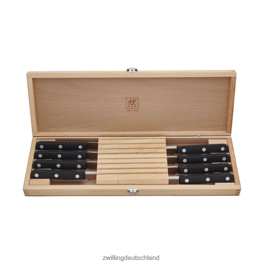 Besteck Zwilling Twin Gourmet 8-teiliges Steakmesserset mit Holzetui 484N62361 - Zwilling Deutschland