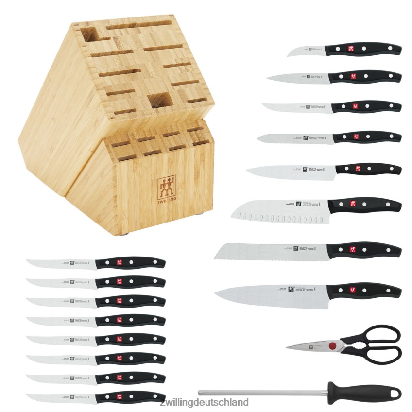 Besteck Zwilling Twin Signature 19-teiliges Messerblock-Set 484N62360 - Zwilling Besteck