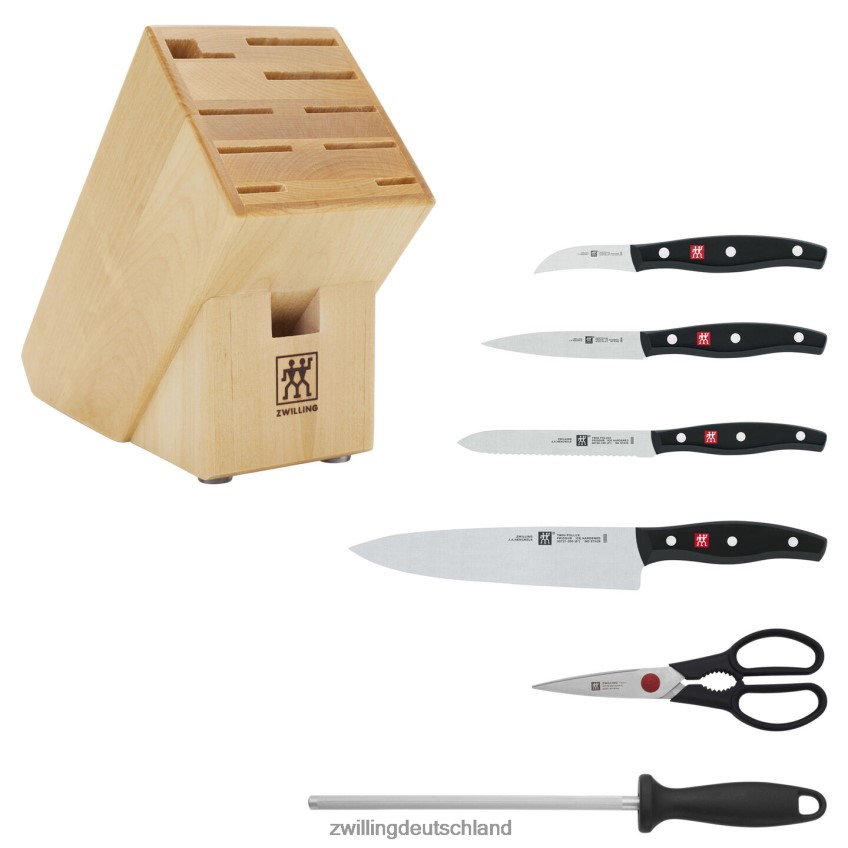 Besteck Zwilling Twin Signature 7-teiliges Messerblock-Set, natur 484N62381 - Zwilling Besteck