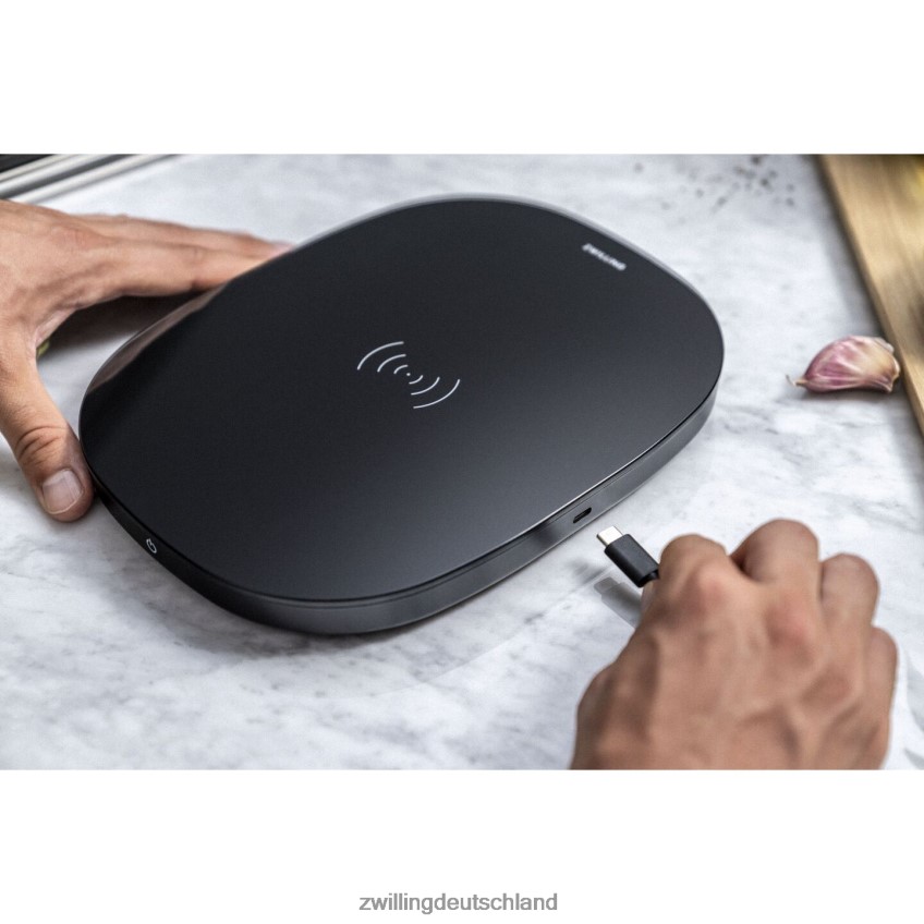 Elektrik Zwilling Enfinigy kabellose Lade-Küchenwaage – Schwarz 484N62577 - Zwilling Deutschland