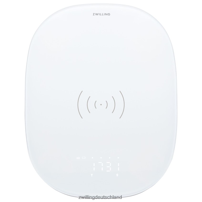 Elektrik Zwilling Enfinigy kabellose Lade-Küchenwaage – Silber 484N62578 - Zwilling Topfset