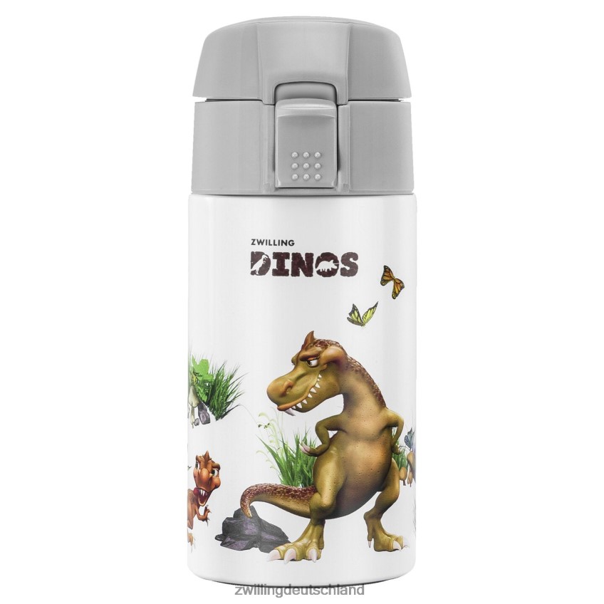 Küche Zwilling Dinos Dinos Trinkflasche, 350 ml, Edelstahl, weiß-grau 484N62534 - Zwilling Besteck