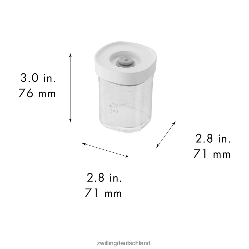 Küche Zwilling Fresh & Save Cube Gewürzset, XS / 3-teilig, transparent-weiß 484N62465 - Zwilling Besteck