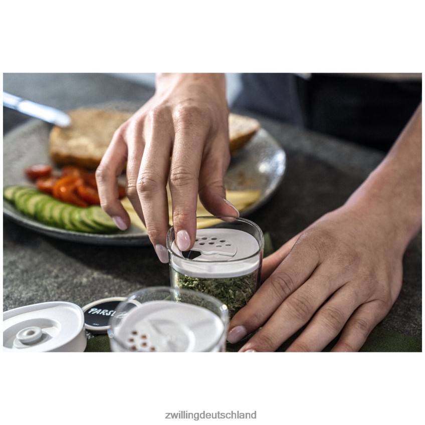 Küche Zwilling Fresh & Save Cube Gewürzset, XS / 3-teilig, transparent-weiß 484N62465 - Zwilling Besteck