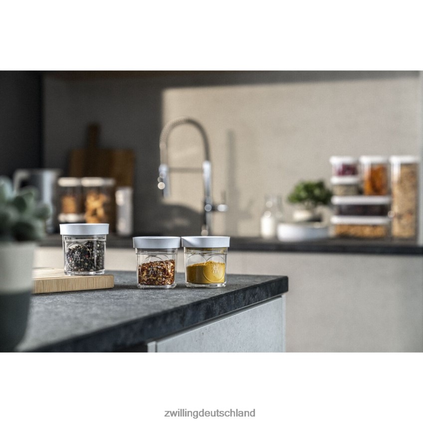 Küche Zwilling Fresh & Save Cube Gewürzset, XS / 3-teilig, transparent-weiß 484N62465 - Zwilling Besteck