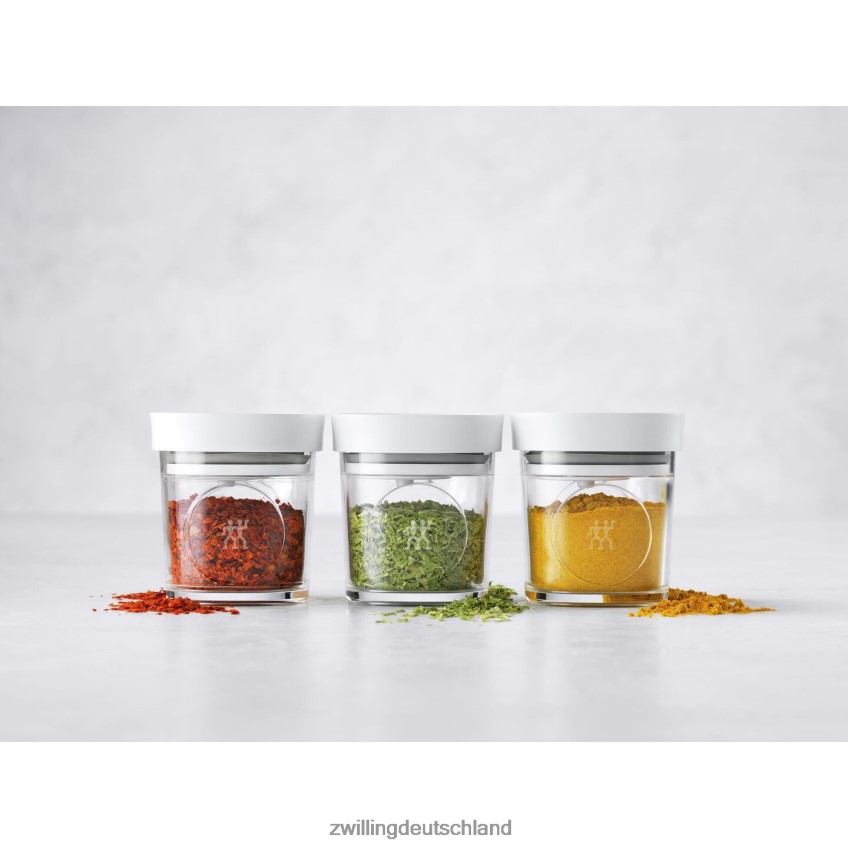 Küche Zwilling Fresh & Save Cube Gewürzset, XS / 3-teilig, transparent-weiß 484N62465 - Zwilling Besteck