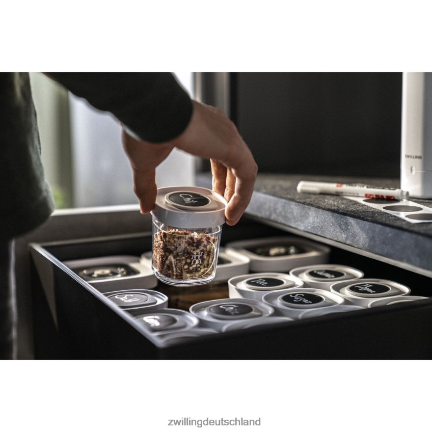 Küche Zwilling Fresh & Save Cube Gewürzset, XS / 3-teilig, transparent-weiß 484N62465 - Zwilling Besteck