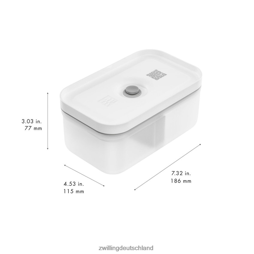 Küche Zwilling Fresh & Save M Vakuum-Brotdose, Kunststoff, halbtransparent-grau 484N62483 - Zwilling Besteck