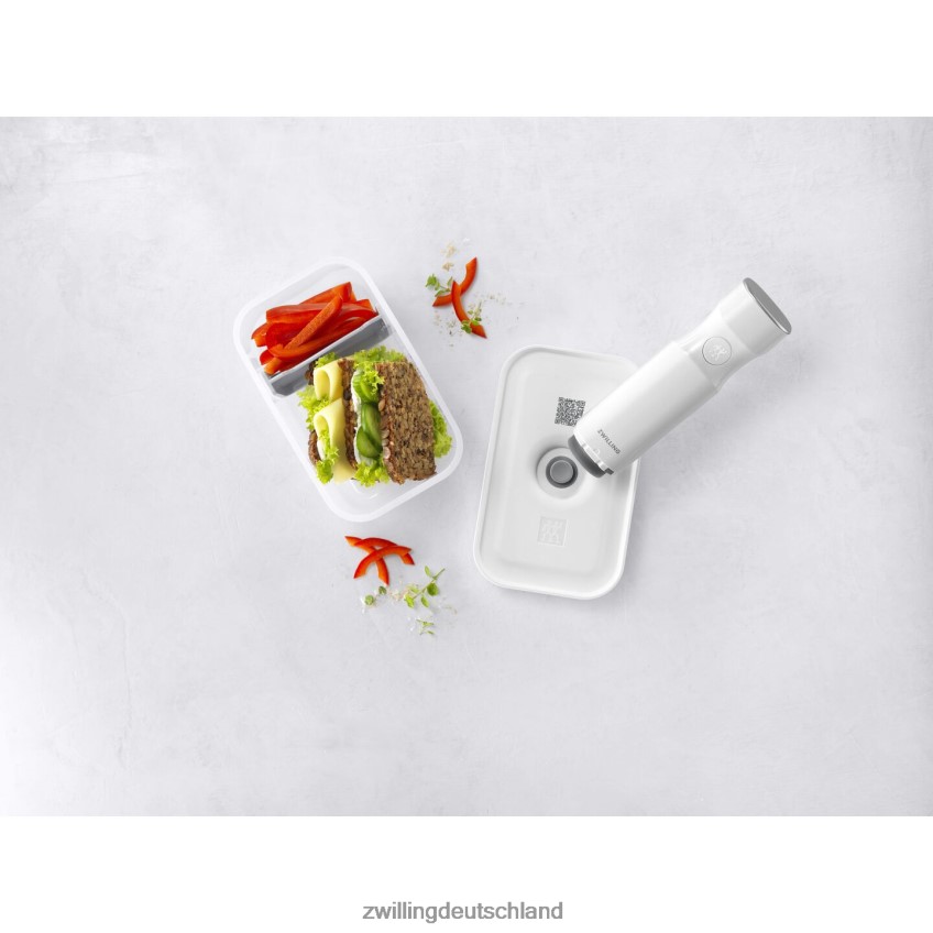 Küche Zwilling Fresh & Save M Vakuum-Brotdose, Kunststoff, halbtransparent-grau 484N62483 - Zwilling Besteck