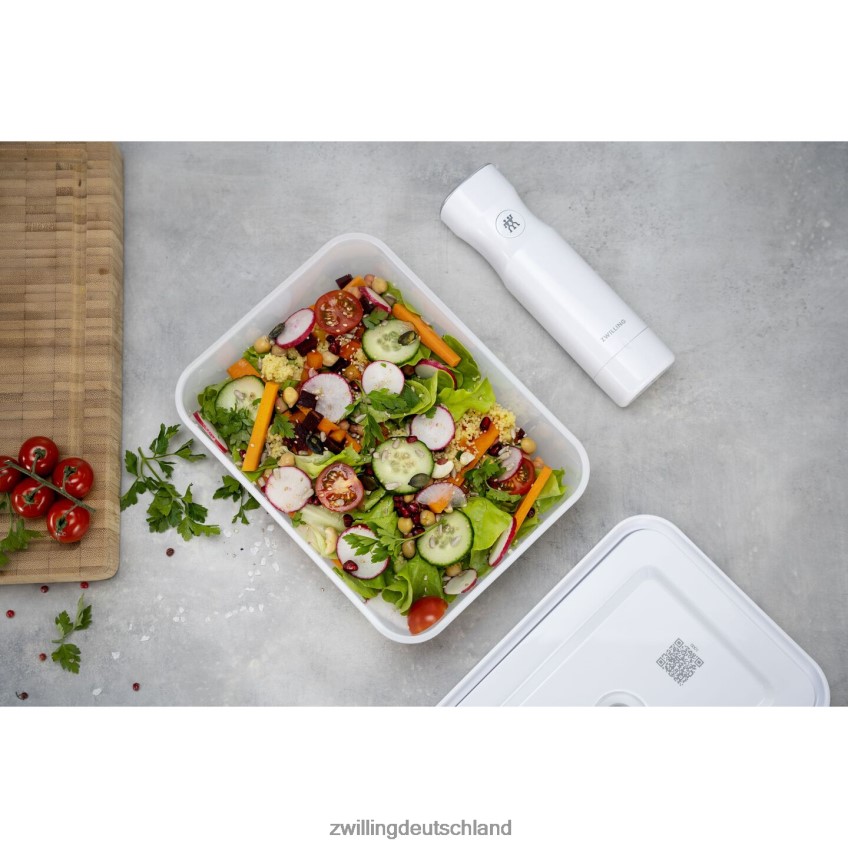 Küche Zwilling Fresh & Save Vakuum-Kühlbehälter, Kunststoff, halbtransparent-grau 484N62486 - Zwilling Besteck