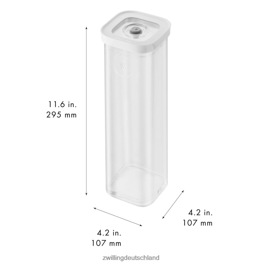 Küche Zwilling Fresh & Save Würfelbehälter-Set 4er, 1,75 qt, transparent-weiß 484N62490 - Zwilling Deutschland