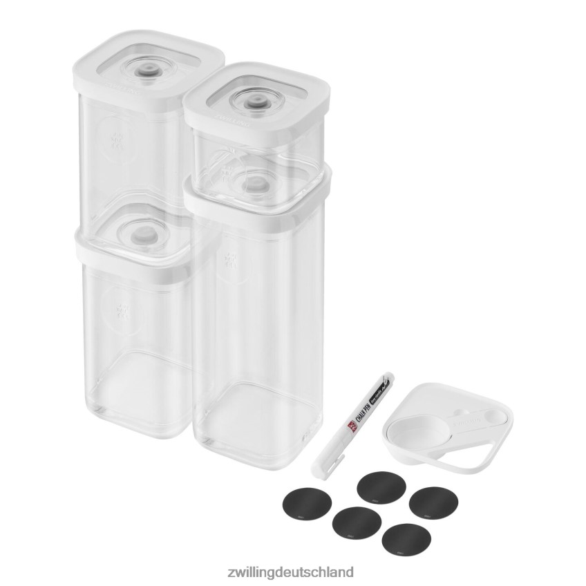 Küche Zwilling Fresh & Save Würfelbehälter-Set, s / 6-teilig, transparent-weiß 484N62454 - Zwilling Deutschland