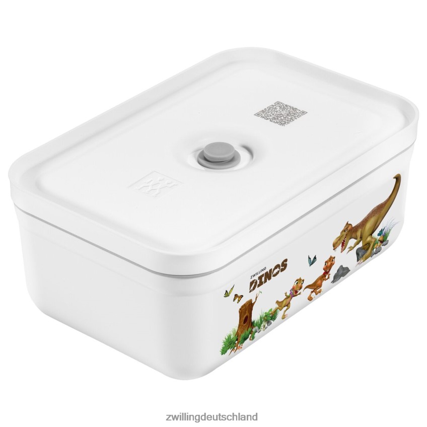 Küche Zwilling Fresh & Save l Dinos Vakuum-Brotdose, Kunststoff, weiß-grau 484N62513 - Zwilling Besteck