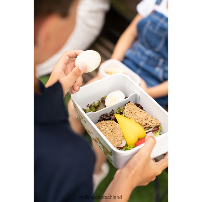 Küche Zwilling Fresh & Save l Dinos Vakuum-Brotdose, Kunststoff, weiß-grau 484N62513 - Zwilling Besteck