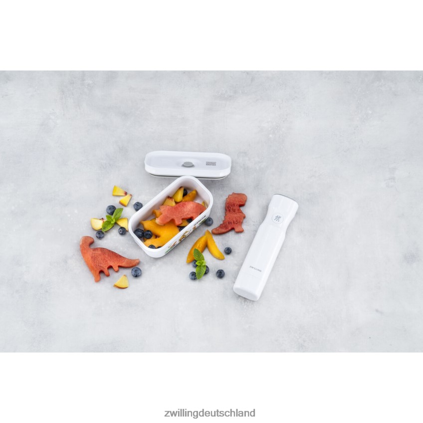 Küche Zwilling Fresh & Save s Dinos Vakuum-Brotdose, Kunststoff, weiß-grau 484N62511 - Zwilling Deutschland