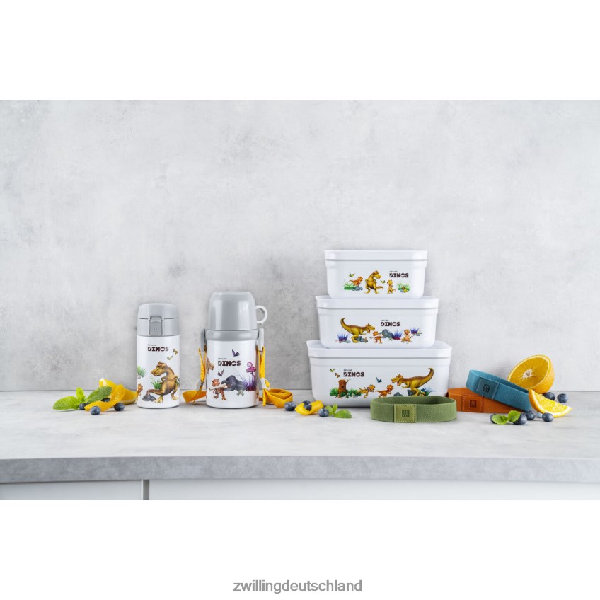 Küche Zwilling Fresh & Save s Dinos Vakuum-Brotdose, Kunststoff, weiß-grau 484N62511 - Zwilling Deutschland