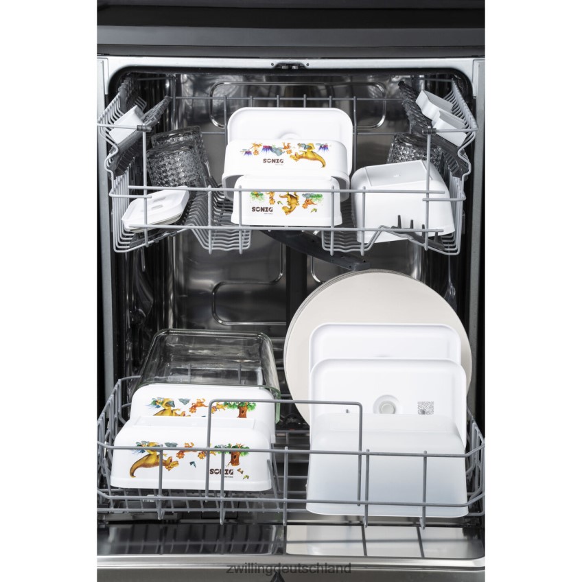 Küche Zwilling Fresh & Save s Dinos Vakuum-Brotdose, Kunststoff, weiß-grau 484N62511 - Zwilling Deutschland