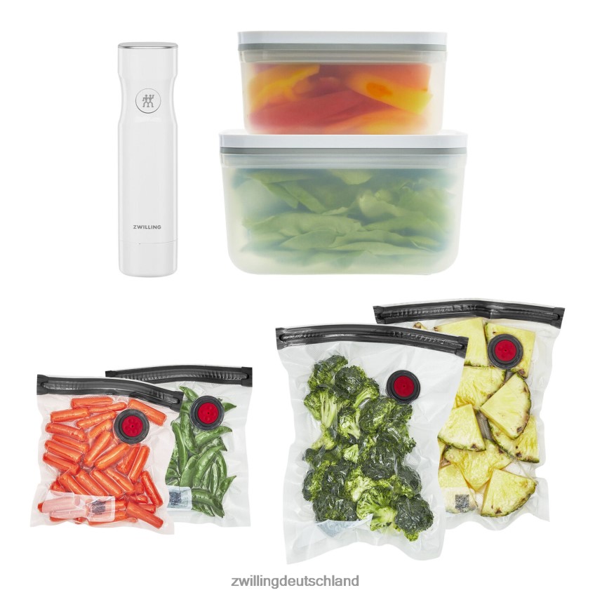 Küche Zwilling fresh & save Kunststoff / m/l Vakuum-Starterset, 7-tlg 484N62459 - Zwilling Besteck