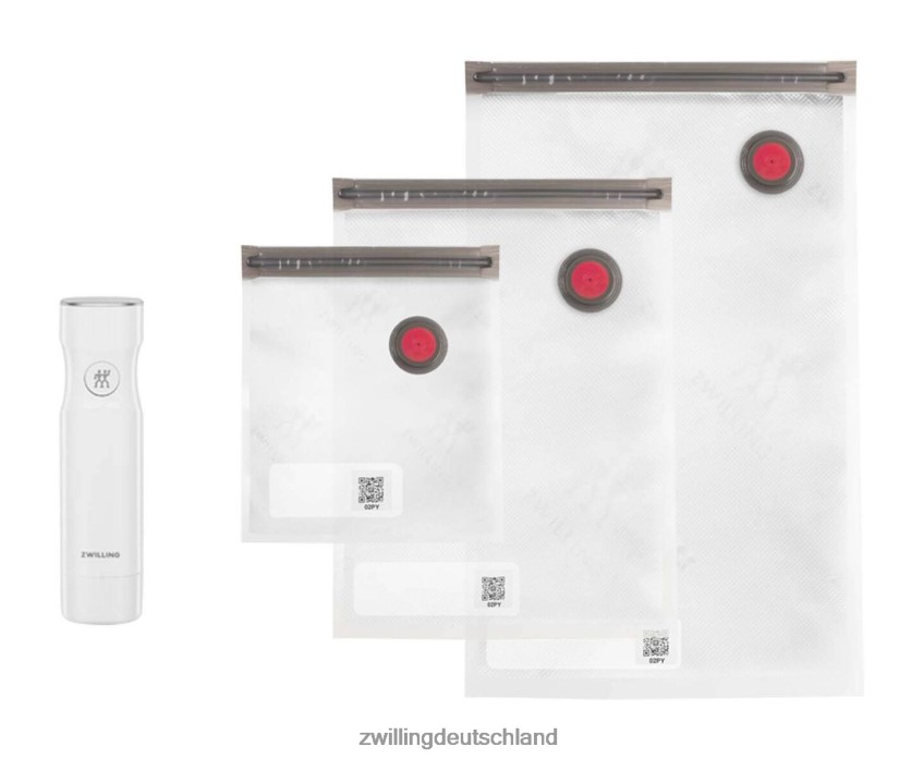 Küche Zwilling fresh & save Pump- und Beutelset, S/M/L / 4-teilig, weiß 484N62524 - Zwilling Topfset