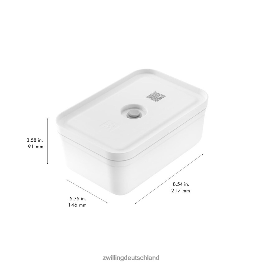 Küche Zwilling fresh & save l Vakuum-Brotdose, Kunststoff, weiß-grau 484N62485 - Zwilling Topfset